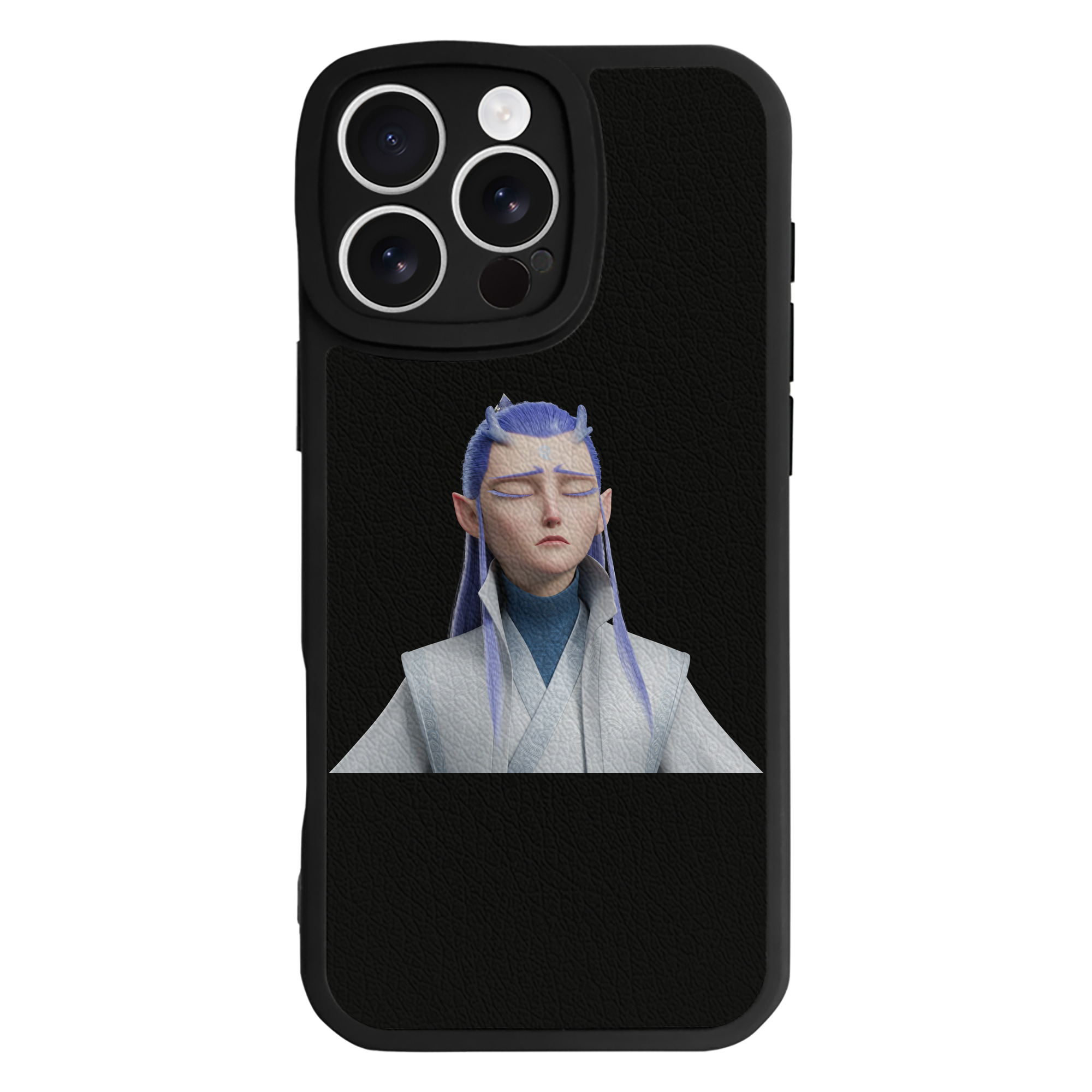 （画像用） Ne Zha 2 ナタ 魔童の大暴れ 【iPhone 16シリーズ対応】シリコンスマホケース（レザー調） 材質：シリコン